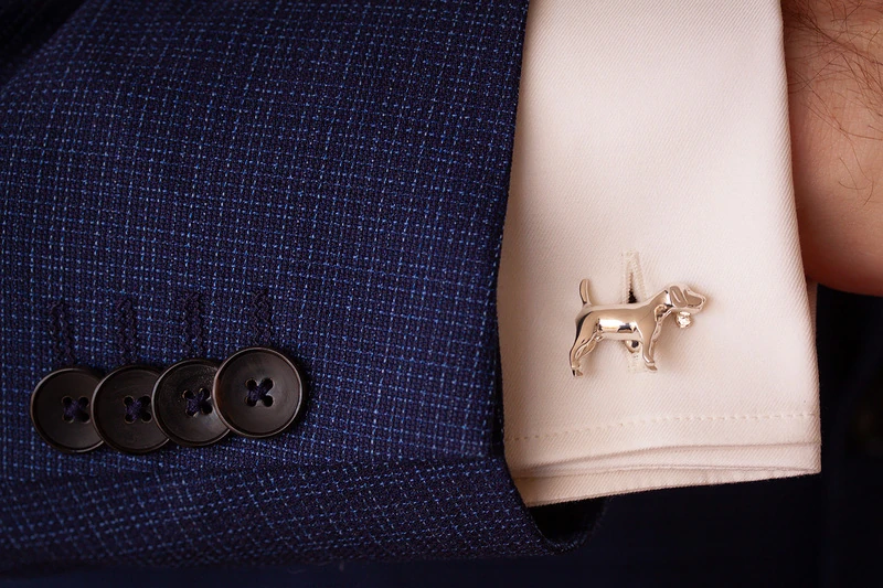 Symbole beagle Boutons de manchette