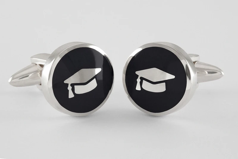 Chapeau diplome Boutons de manchette