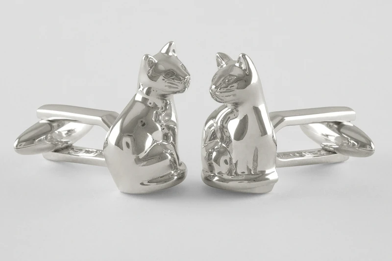 Chat Boutons de manchette