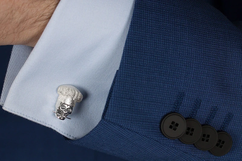 Symbole chef crane Boutons de manchette