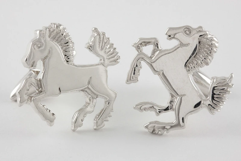 Cheval échecs Boutons de manchette