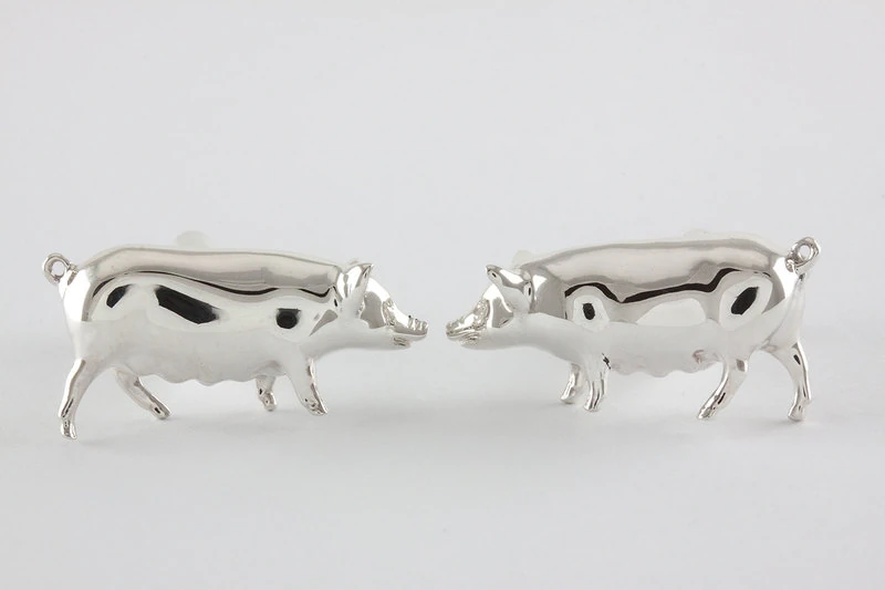 Cochon Boutons de manchette