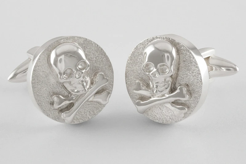 Crane ronds Boutons de manchette