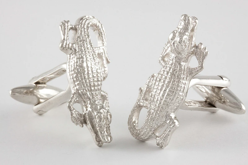 Crocodile Boutons de manchette