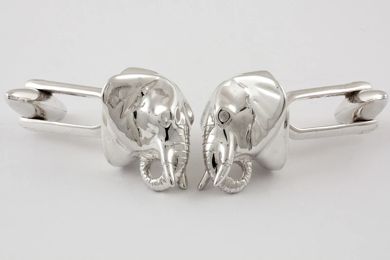 Éléphant Boutons de manchette
