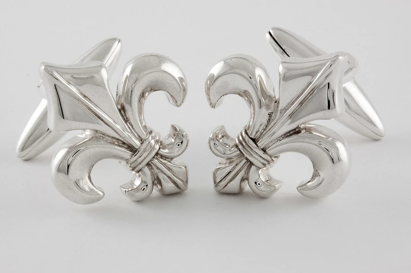 Fleur de lys Boutons de manchette