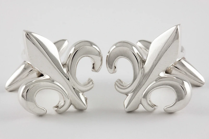 Fleur de lys Boutons de manchette