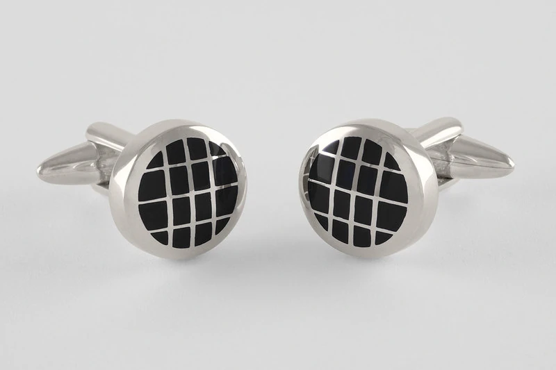 Grille ronde Boutons de manchette