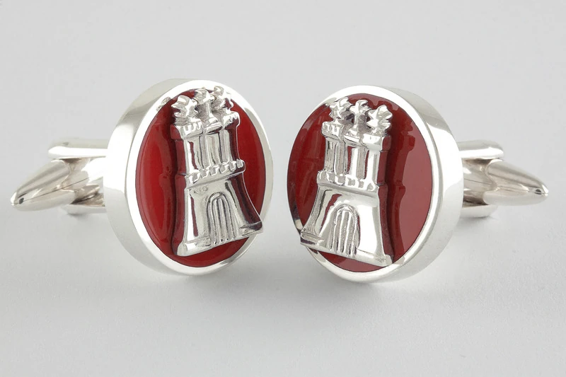 Hambourg blason Boutons de manchette