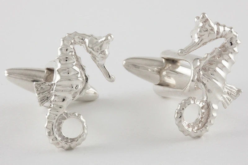 Hippocampe Boutons de manchette