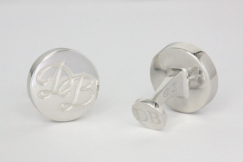 Initiales double Boutons de manchette