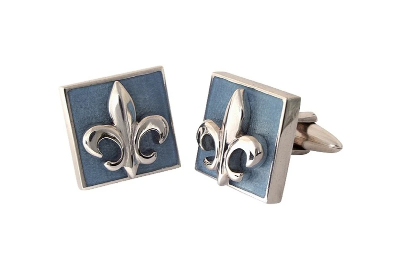 Fleur de lys Boutons de manchette