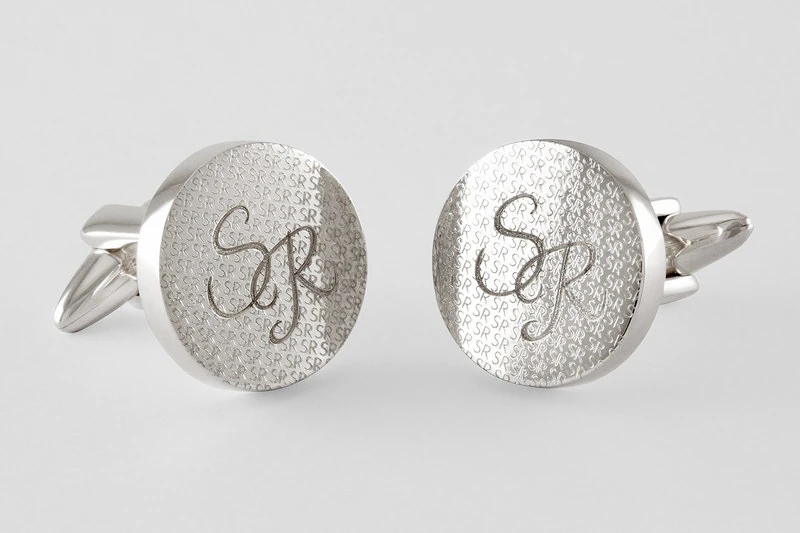 Monogramme micrograve Boutons de manchette