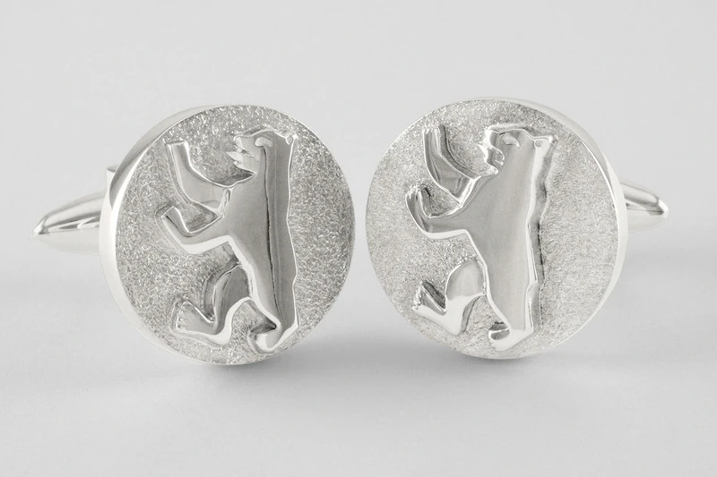 Ours berlin Boutons de manchette