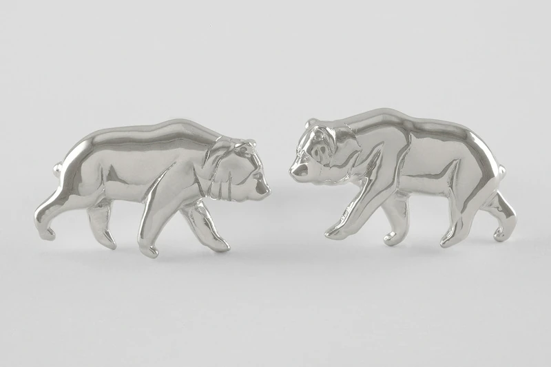 Ours grizzli Boutons de manchette