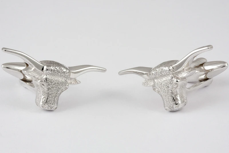 Taureau longhorn Boutons de manchette