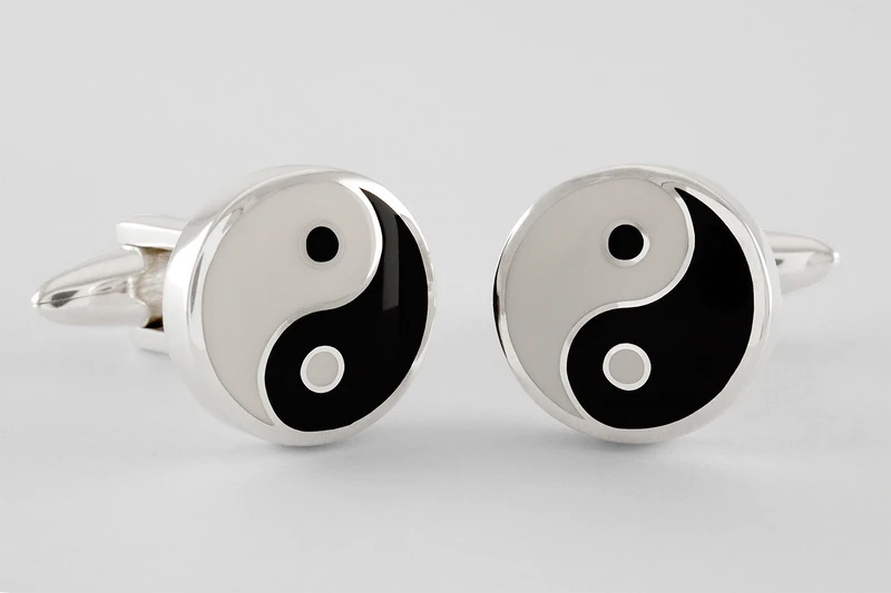 Yin yang Boutons de manchette