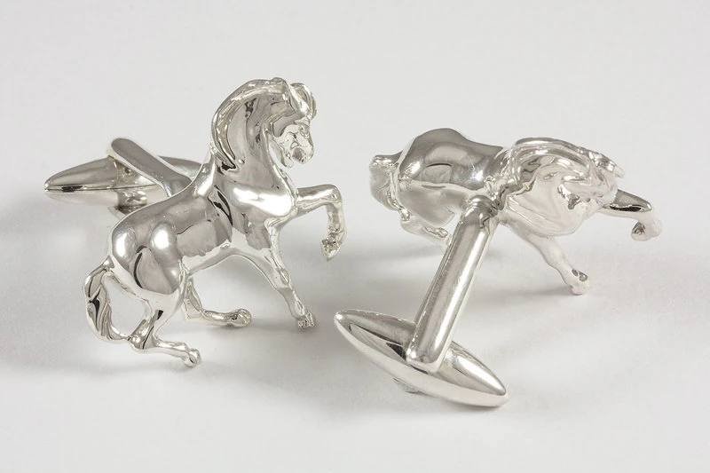 Cheval échecs Boutons de manchette