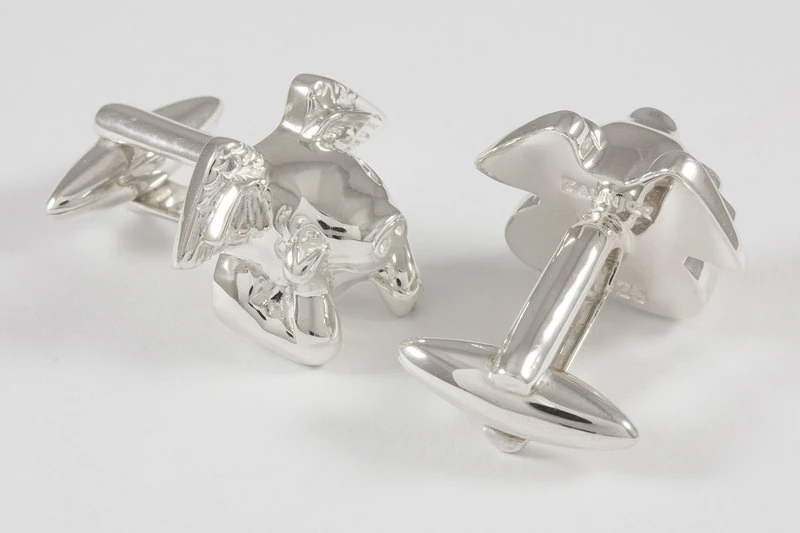 Cochon volant Boutons de manchette