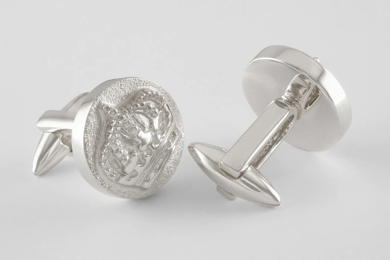 Couronne ronde Boutons de manchette