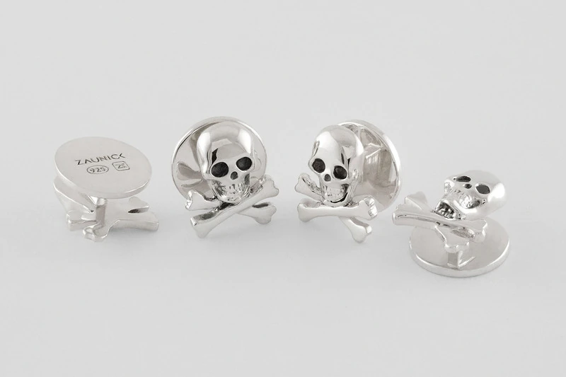 Tête de mort Boutons de chemise