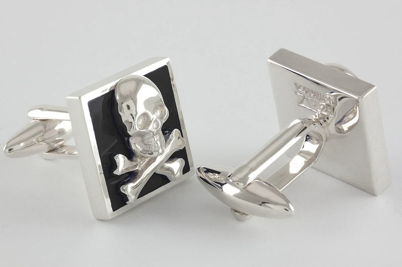 Crane pirate Boutons de manchette