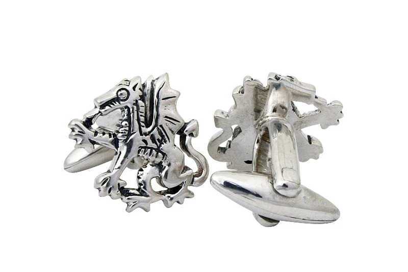 Dragon medieval Boutons de manchette