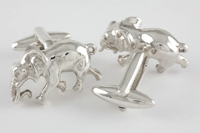 Éléphant Boutons de manchette