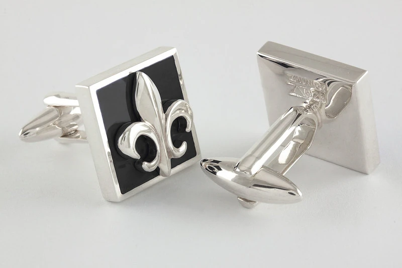 Fleur de lys Boutons de manchette