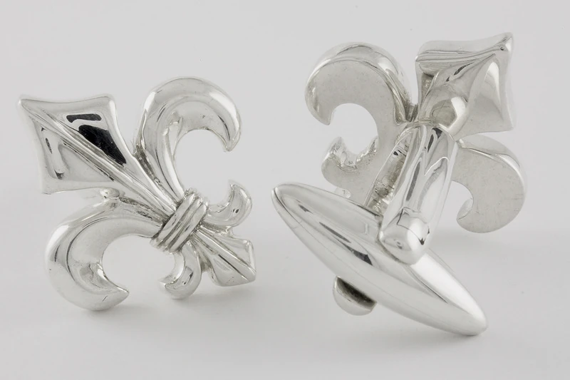 Fleur de lys Boutons de manchette