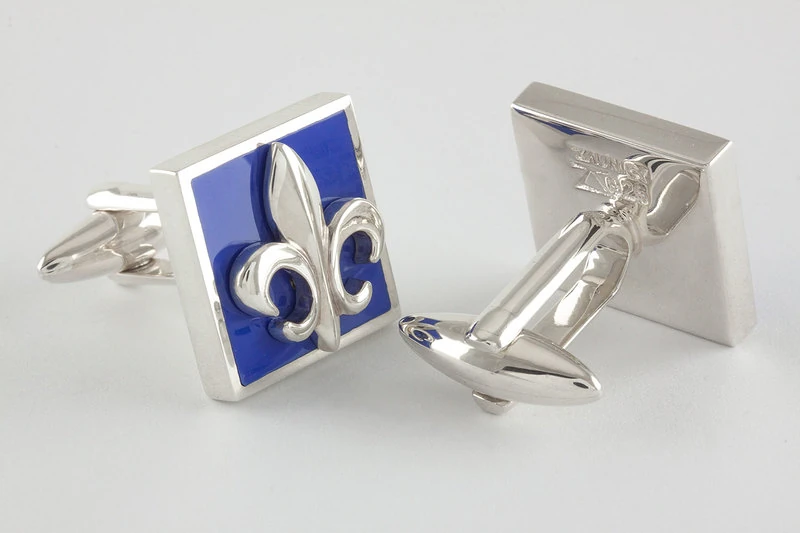 Fleur de lys Boutons de manchette