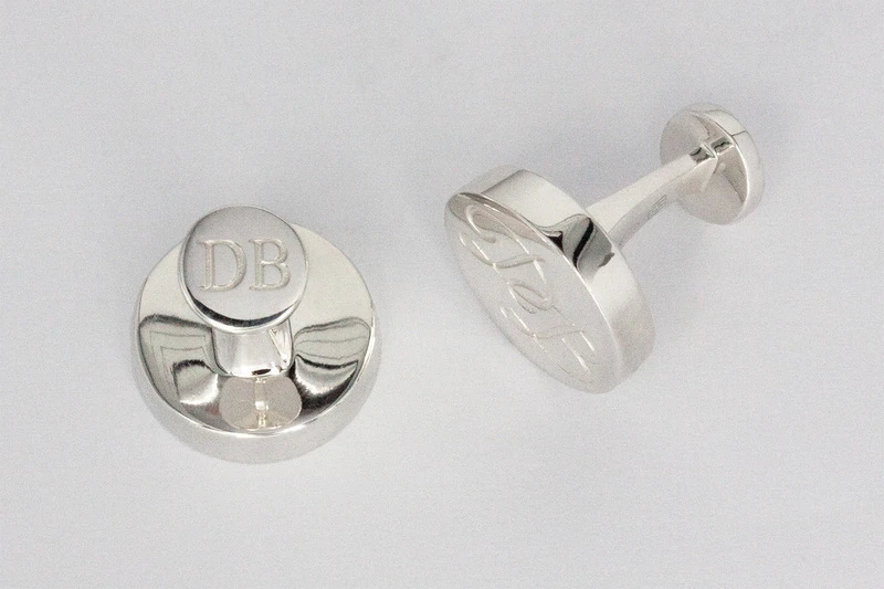 Initiales double Boutons de manchette