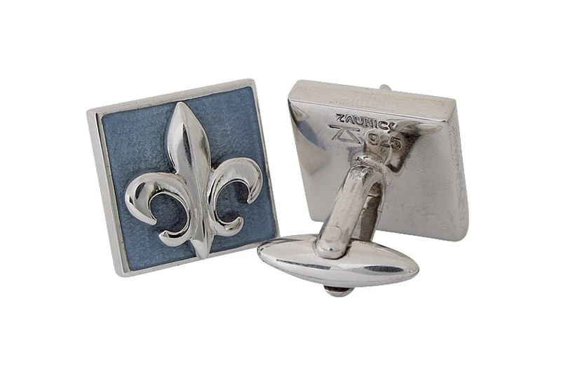Fleur de lys Boutons de manchette