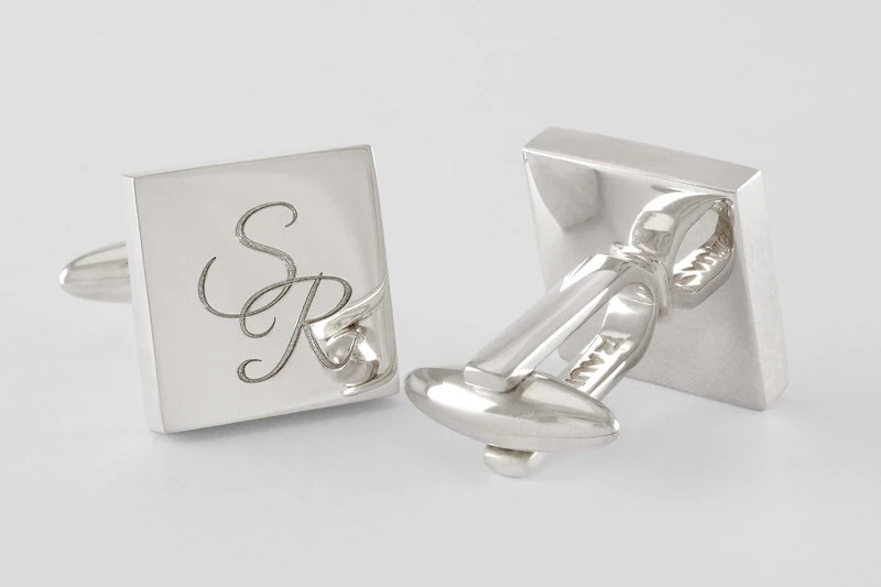 Monogramme carre Boutons de manchette
