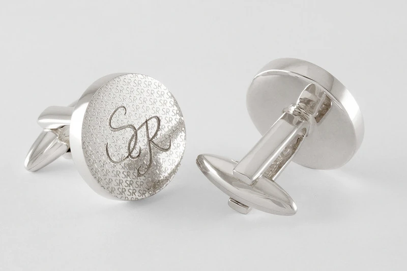 Monogramme micrograve Boutons de manchette