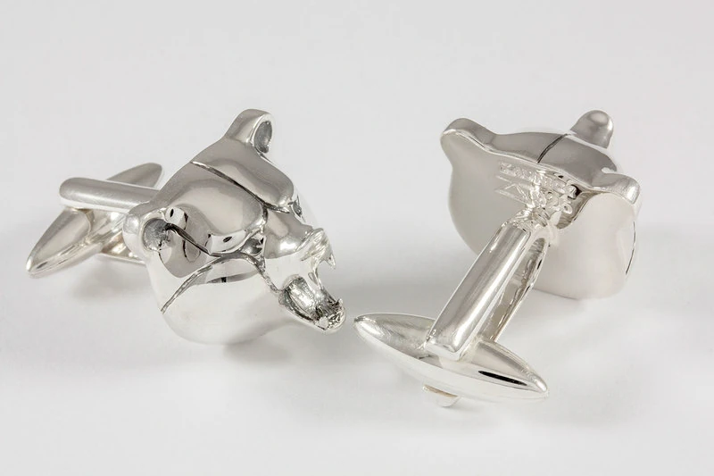 Ours grizzli Boutons de manchette