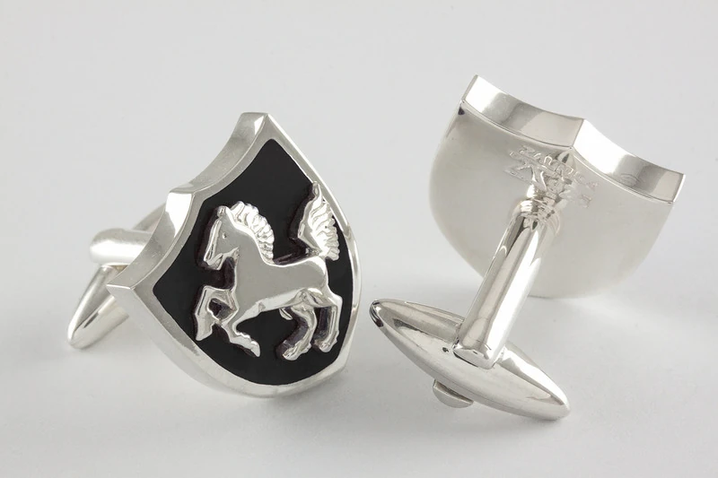 Cheval échecs Boutons de manchette