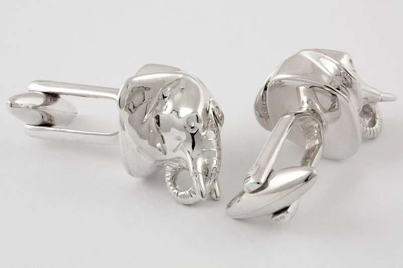 Éléphant Boutons de manchette